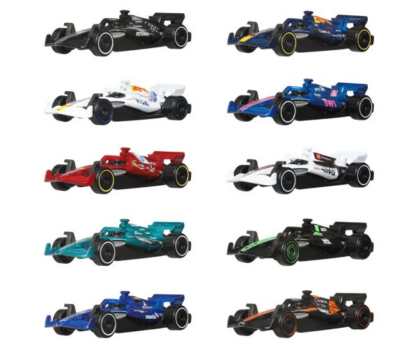 Hot Wheels Kisautók: F1 10 Darabos Szett - Mattel