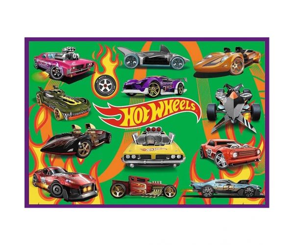 Hot Wheels versenyautók 4x250db-os puzzle - Trefl