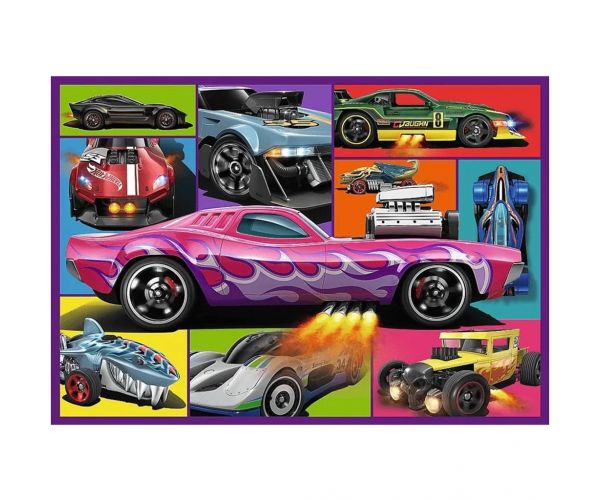 Hot Wheels versenyautók 4x250db-os puzzle - Trefl