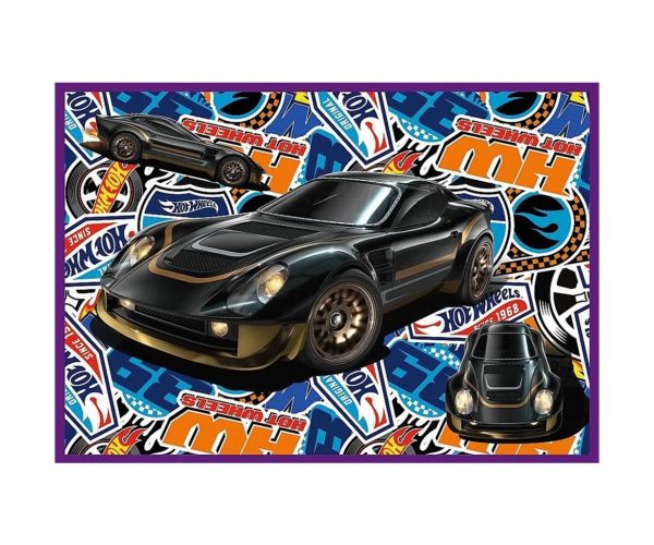 Hot Wheels versenyautók 4x250db-os puzzle - Trefl