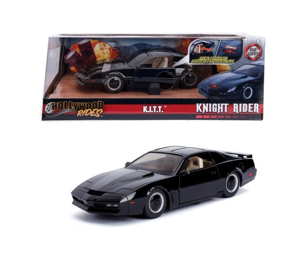 Hollywood Rides - Knight Rider: K.I.T.T. Knight 2000 fém autómodell 1/24 - Simba Toys