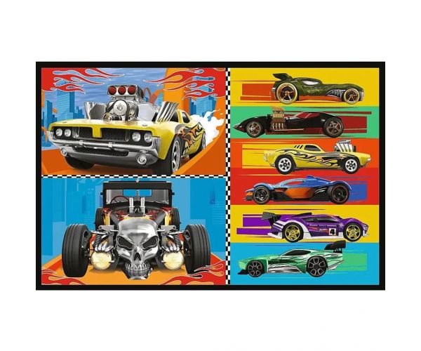 Hot Wheels - 2 x 70 db-os puzzle - Trefl