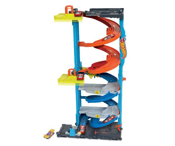 Hot Wheels City: 2 az 1-ben versenytorony játékszett - Mattel