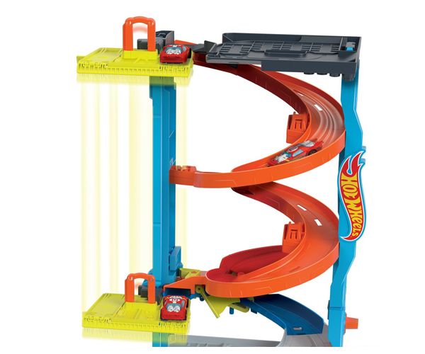 Hot Wheels City: 2 az 1-ben versenytorony játékszett - Mattel