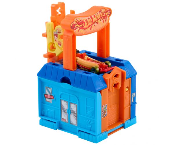 Hot Wheels: City Dine & Go autós étterem alap pályaszett – Mattel