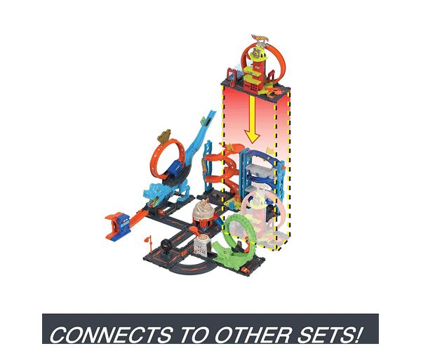Hot Wheels City: Tűzoltóállomás játékszett - Mattel