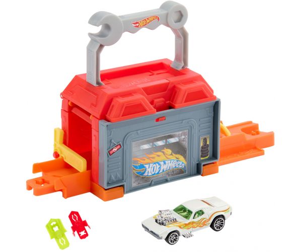 Hot Wheels: City Repair & Go autószerelő műhely alap pályaszett – Mattel