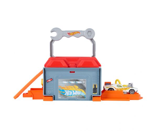 Hot Wheels: City Repair & Go autószerelő műhely alap pályaszett – Mattel