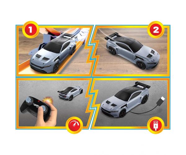 Hot Wheels: Ford Mustang GTD távirányítós kisautó - Mattel