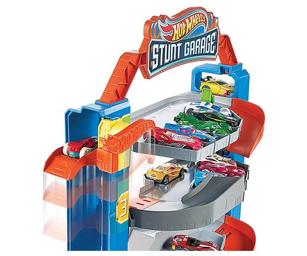 Hot Wheels Kaszkadőrgarázs pályaszett kisautóval - Mattel