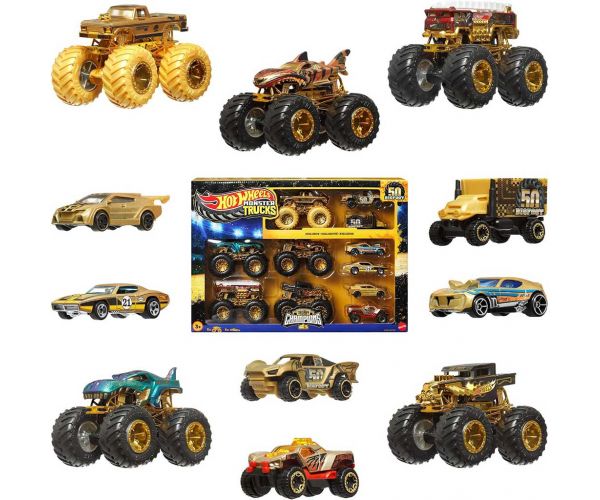 Hot Wheels Monster Trucks: Bajnok kisautó multipack 11db - Mattel