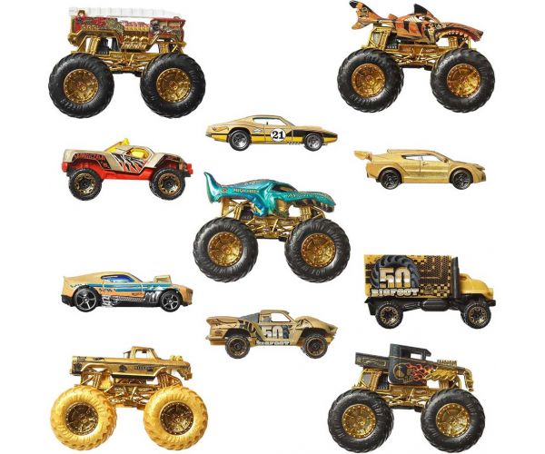 Hot Wheels Monster Trucks: Bajnok kisautó multipack 11db - Mattel