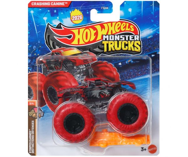 Hot Wheels Monster Trucks: Crashing Canine kisautó 1/64 – Mattel