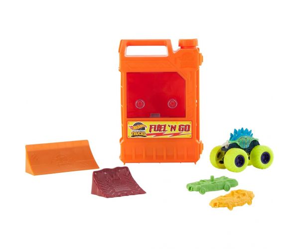 Hot Wheels Monster Trucks: Benzines kanna játékszett - Mattel