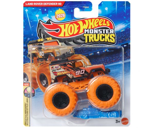 Hot Wheels Monster Trucks: Land Rover Defender kisautó 1/64 – Mattel