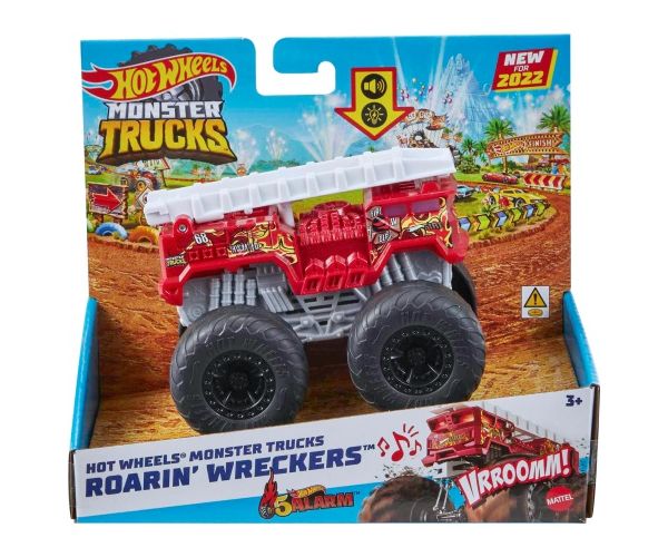 Hot Wheels Monster Trucks: Roarin' Wreckers kisautó fény és hangeffektekkel 1/43 - Mattel