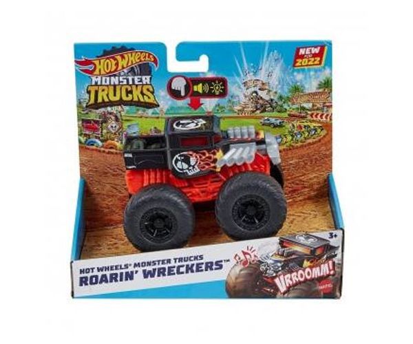 Hot Wheels: Monster Trucks Roarin' Wreckers kisautó fénnyel és hanggal 1/43