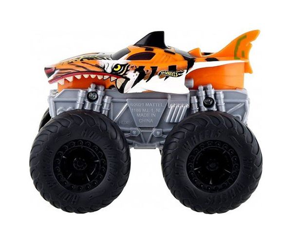 Hot Wheels Monster Trucks Tiger Shark járgány fényekkel és hangokkal 1/43 - Mattel