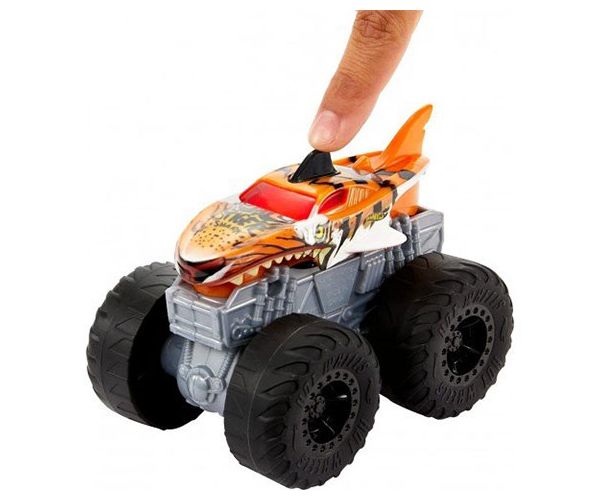Hot Wheels Monster Trucks Tiger Shark járgány fényekkel és hangokkal 1/43 - Mattel