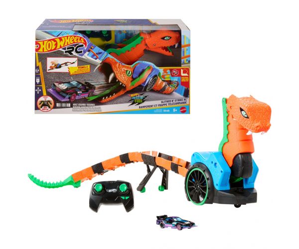 Hot Wheels: Let’s Race távirányítós autókilövő kígyó kisautóval – Mattel