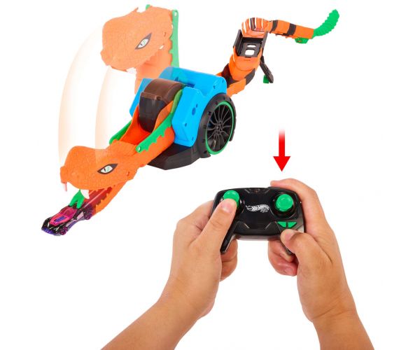 Hot Wheels: Let’s Race távirányítós autókilövő kígyó kisautóval – Mattel