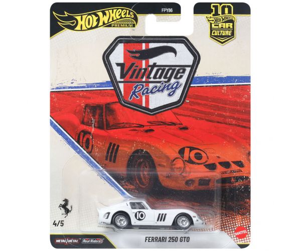 Hot Wheels Premium: Cool-túra Ferrari 250 GTO kisautó 1/64 - Mattel