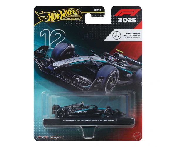 Hot Wheels Premium: Kimi Antonelli Mercedes #12 Formula 1 kisautó 1/64 - Mattel