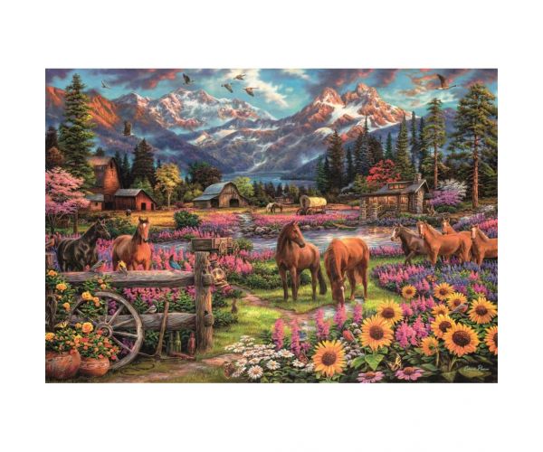 HQC Szabadon vágtatva lovas 3000db-os puzzle - Clementoni