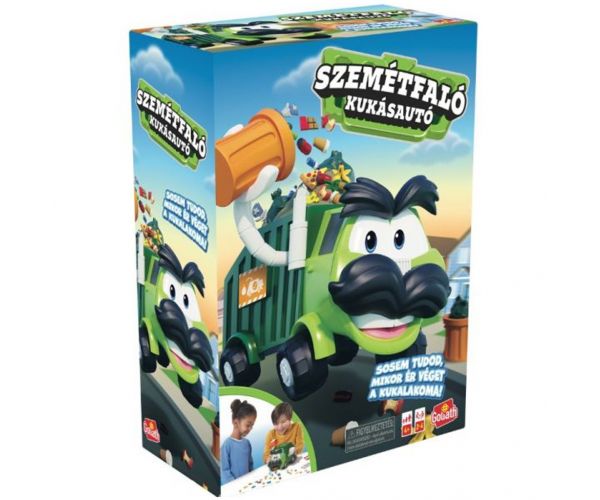 Szemétfaló kukásautó társasjáték