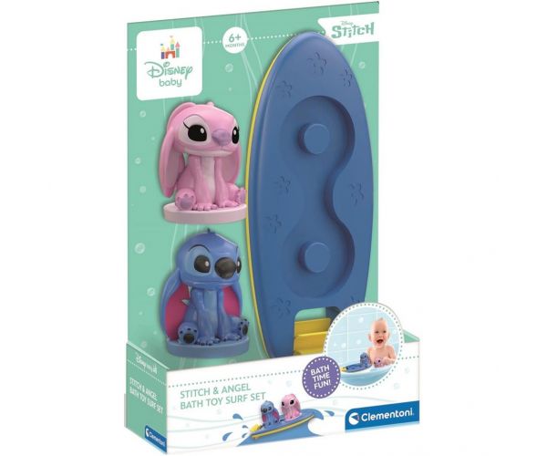 Stitch és Angel szörfdeszkával fürdőjáték - Clementoni baby