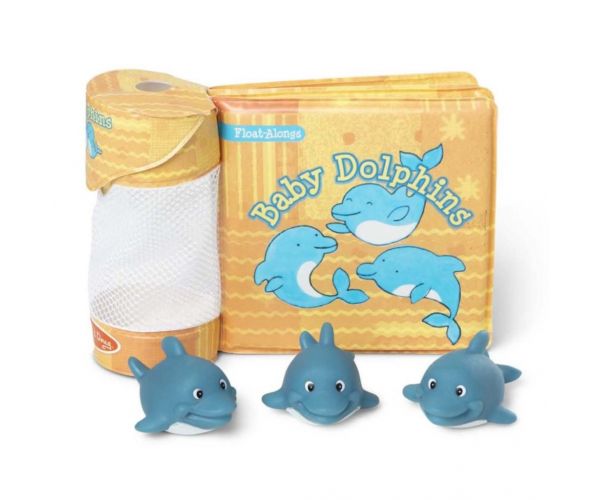 Fürdőjáték: Vízálló könyv, bébi delfinek - Melissa & Doug
