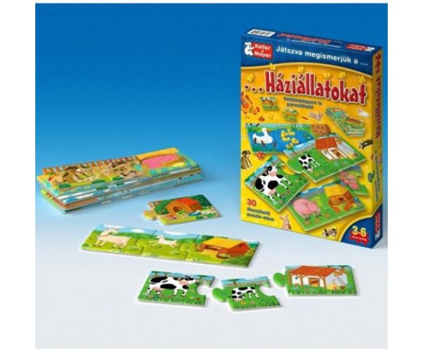 Játszva megismerjük a háziállatokat társasjáték