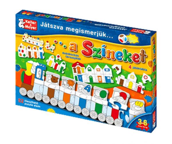 Játszva megismerjük a színeket társasjáték