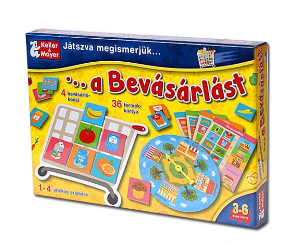 Játszva ismerjük meg a bevásárlást társasjáték
