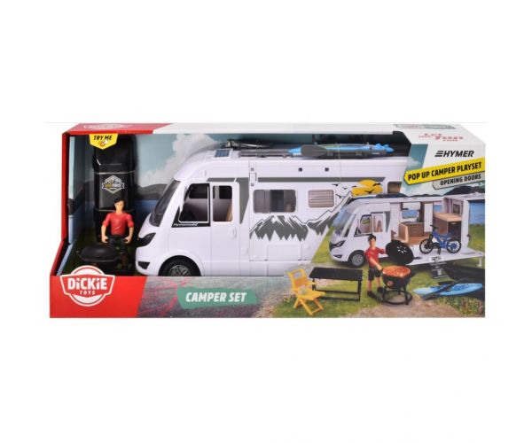 Hymer Camping Van lakóautó kiegészítőkkel 30cm - Dickie Toys