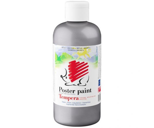 ICO: Süni tempera ezüst színben 500ml