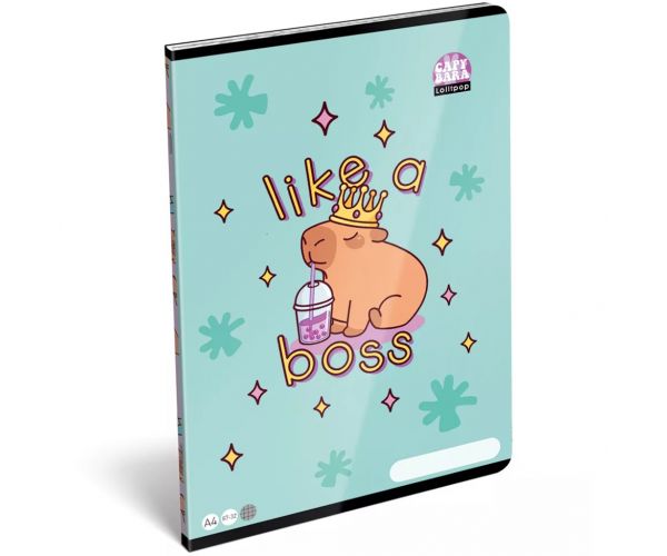ICO: LizzySuli Lollipop Capybara mintás kockás füzet A/4 27-32