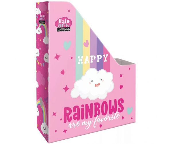 ICO: Lizzysuli Lollipop Rainbow szivárvány mintás irattartó papucs A/4-es méretben