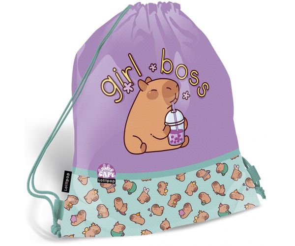 ICO: Lizzysuli Lollipop Capybara mintás tornazsák, sportzsák