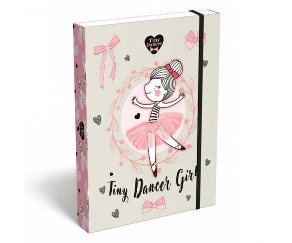 ICO: Lizzysuli Tiny Dancer Lovely Ballerina mintás füzetbox A/5