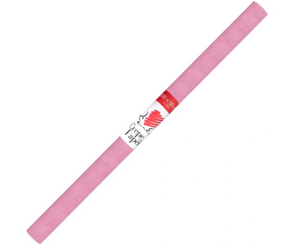 ICO: Süni krepp papír babarózsaszín színben 200x50 cm