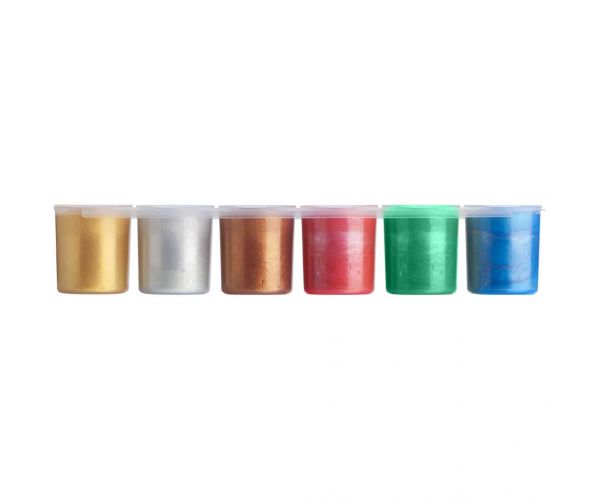 ICO: Süni Tégelyes tempera metál színekben 6x25ml