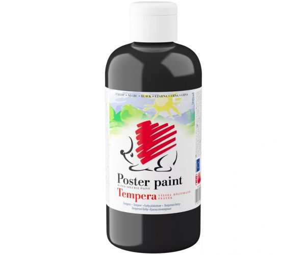 ICO: Süni tempera fekete színben 500ml