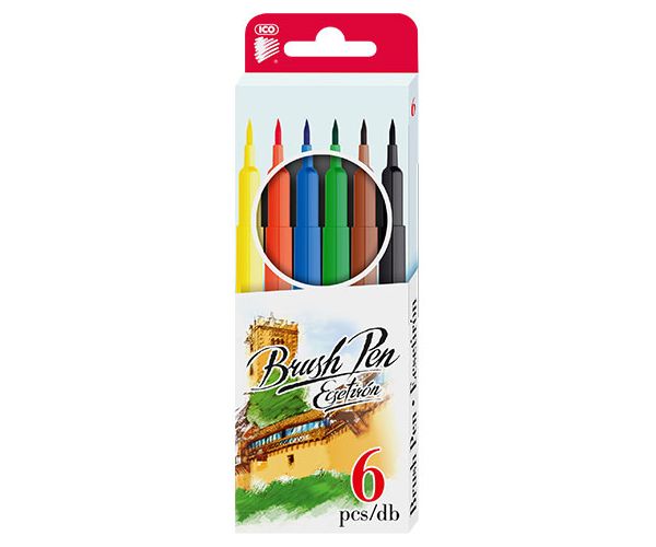 ICO: Brush Pen ecsetirón készlet 6db-os
