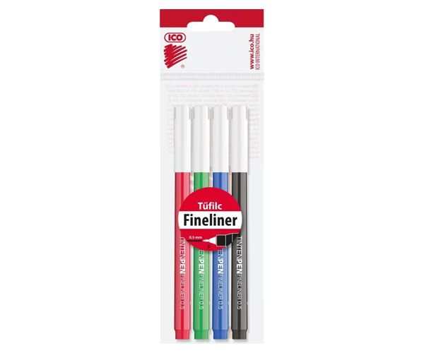 ICO: Tinten Pen 4 db-os tűfilc szett 0,5mm