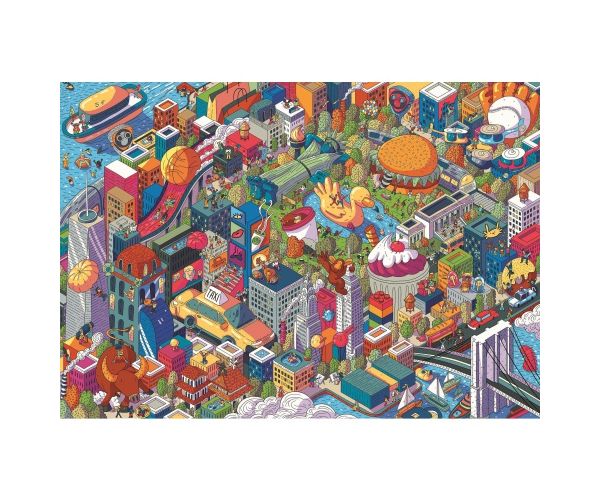 Imaginary Cities: New York UFT 1000db-os puzzle - Trefl