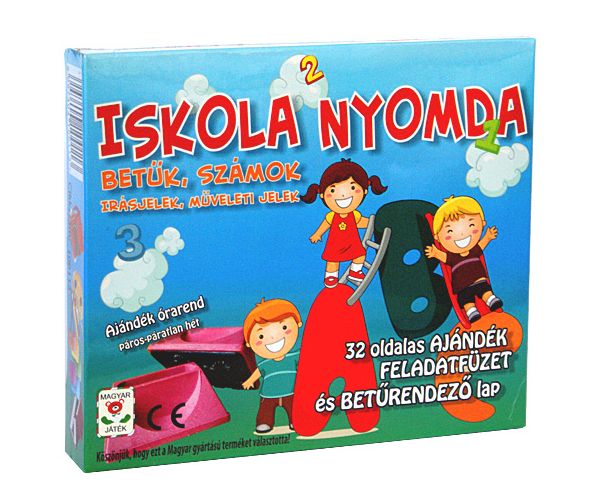 Iskolanyomda szett feladatfüzettel
