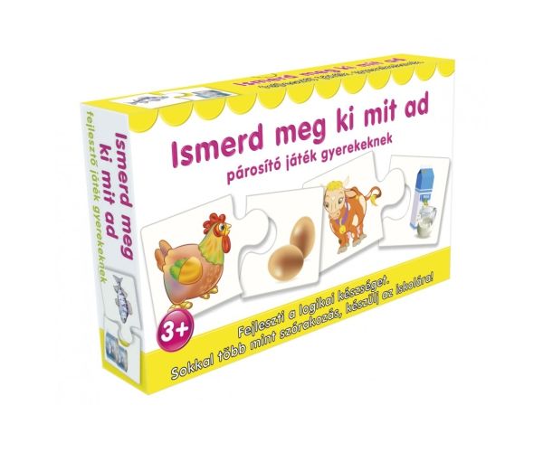 Ismerd meg ki mit ad párosító játék