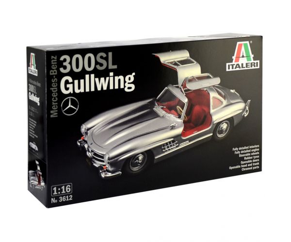 Italeri 1/16 Mercedes-Benz 300SL Gullwing autó makett