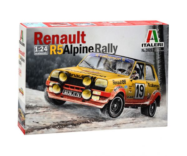 Italeri 1/24 Renault R5 Alpine Rally autómakett
